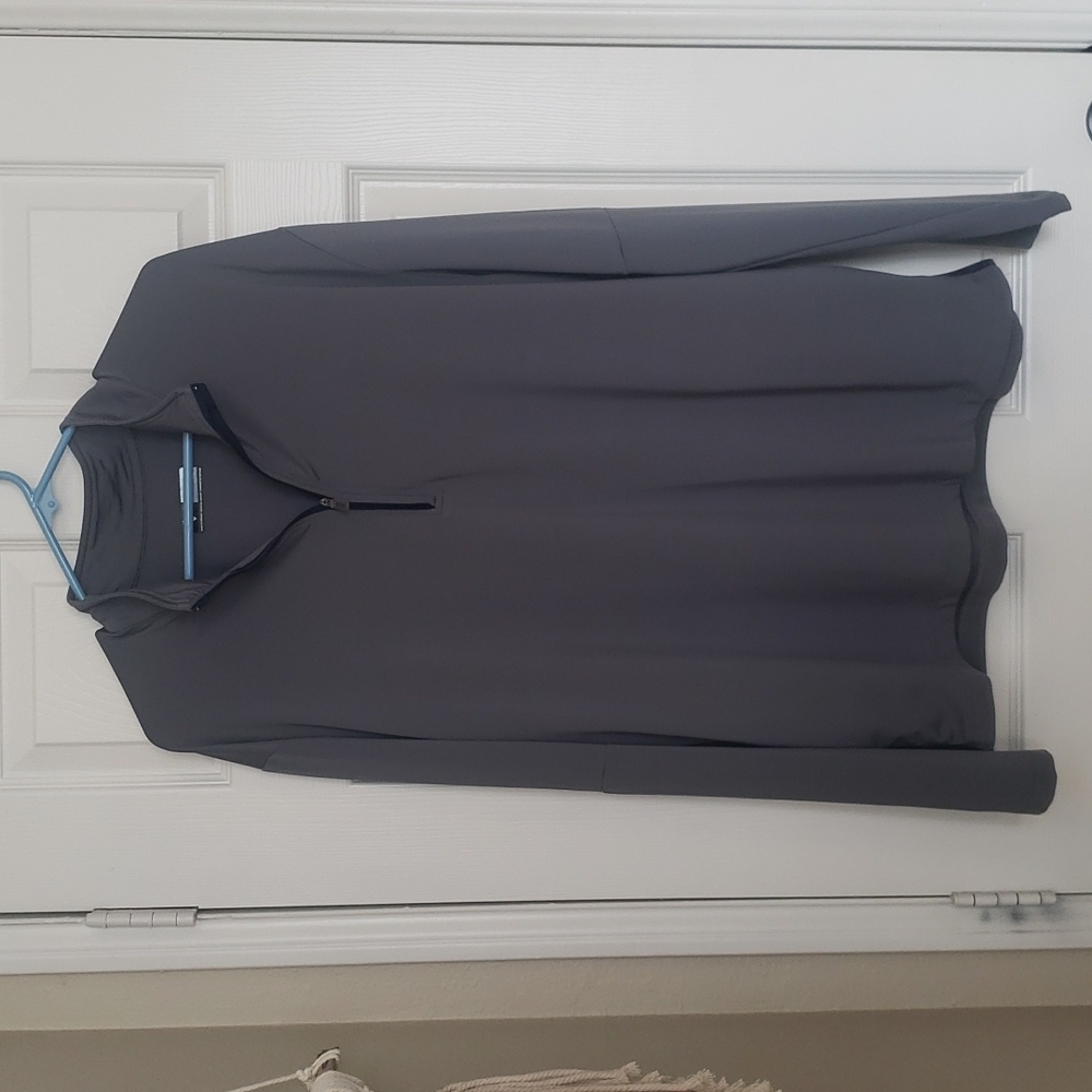 Gray Callaway Quarter Zip Golf Polo Sweater XL